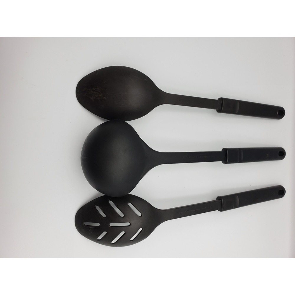 Set of 3 Calphalon Black Nylon Cooking Utensils W/heat resistance of 400 degrees - Picture 3 of 12
